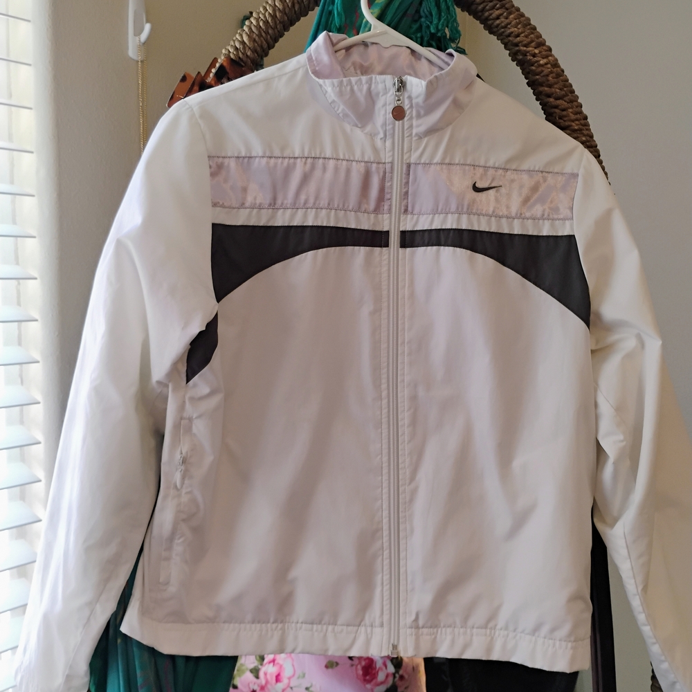 Nike Women's White and Gray Jacket